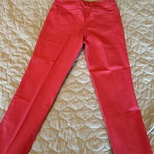 Twill pants by Appleseeds in rich mulberry color.  Machine washable.